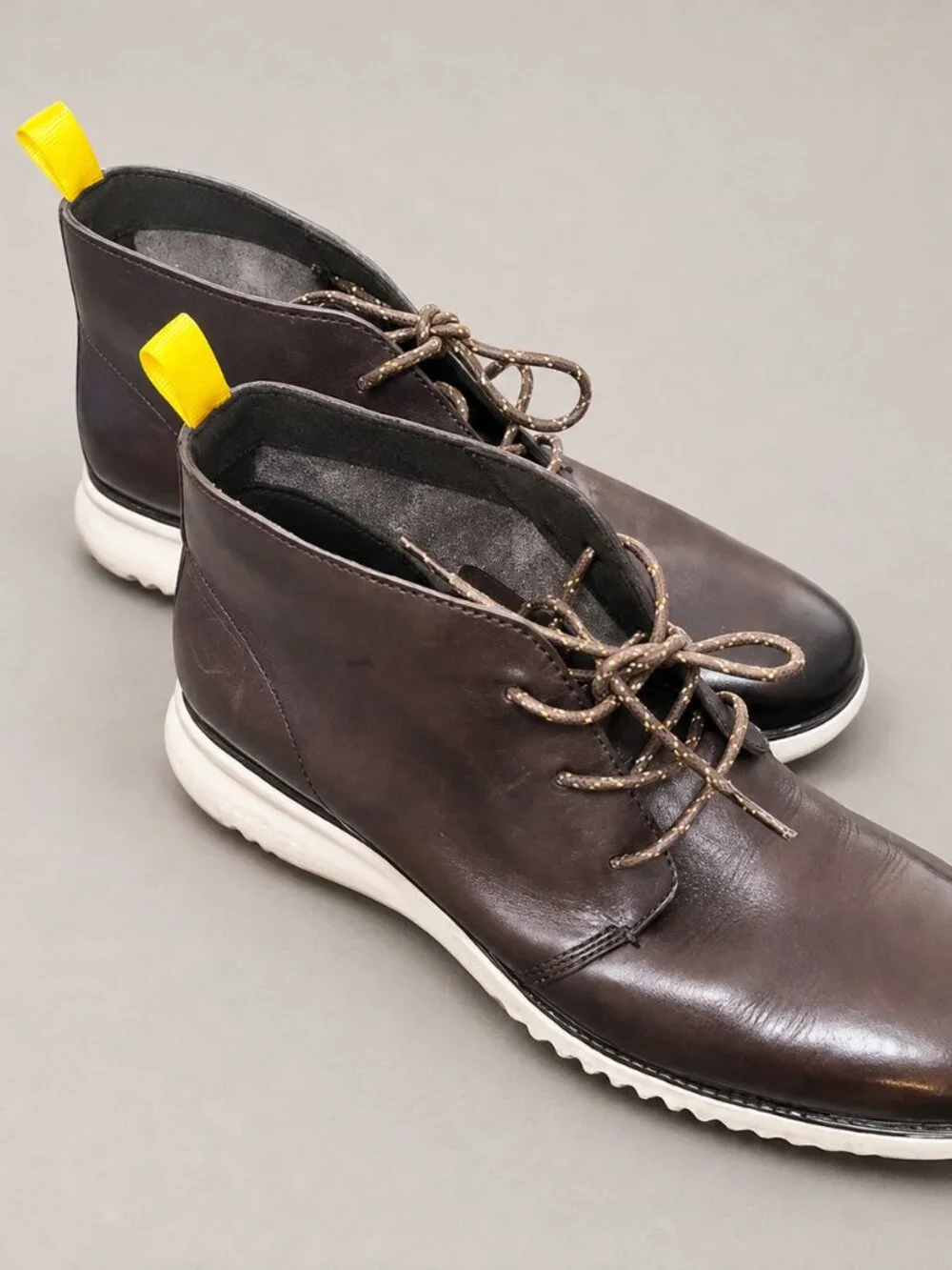 Cole Haan 2.ZERØGRAND Leather Chukka Boots Brown Men’s 10.5
